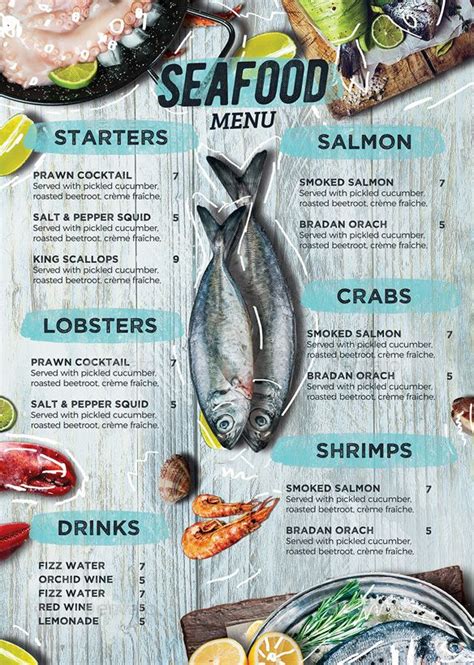 Fish &  menu .